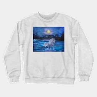 Stallion in the Moonlight Crewneck Sweatshirt